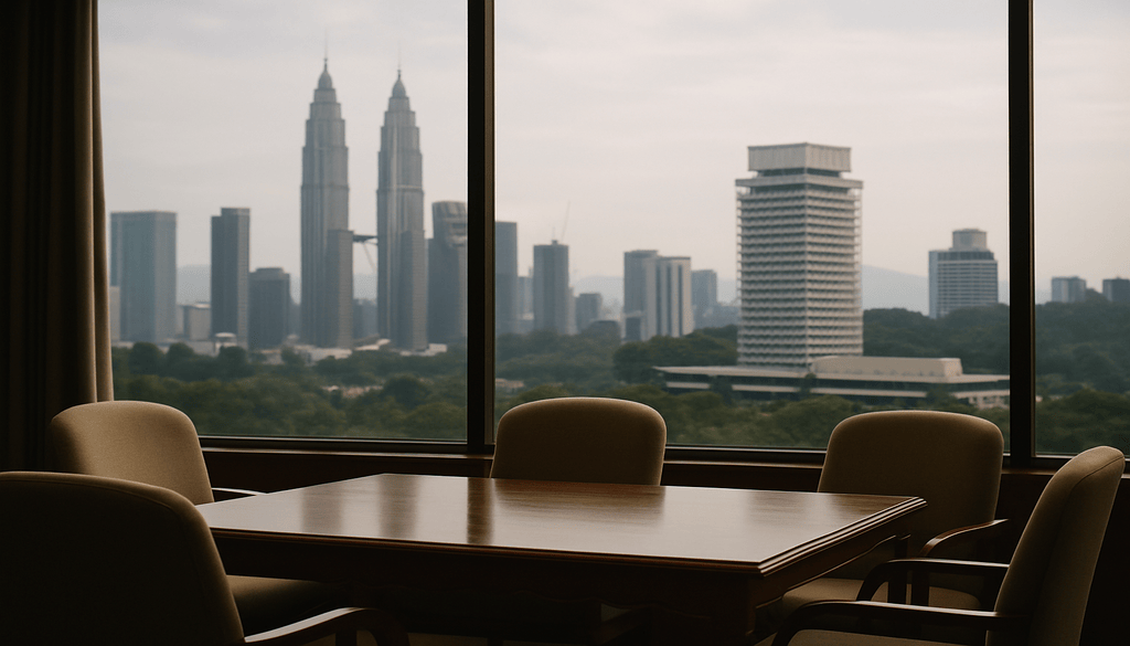Kyrgyz President Visits Petronas Twin Towers and Malaysian Parliament