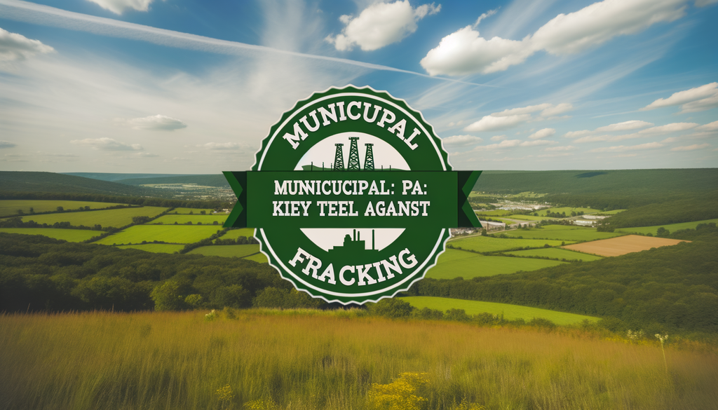 Municipal Ordinance Project: PA's Key Tool Against Fracking