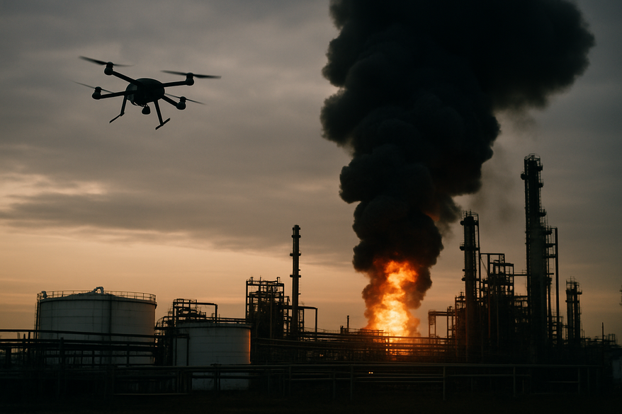 Ukrainian Drones Target Oil and Gas Infrastructure in Russia